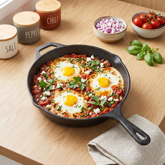 Cast Iron Frying Pan with Handles