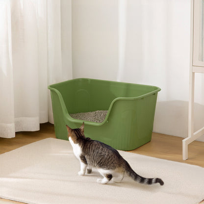 Open Top Cat Litter Box with Scoop