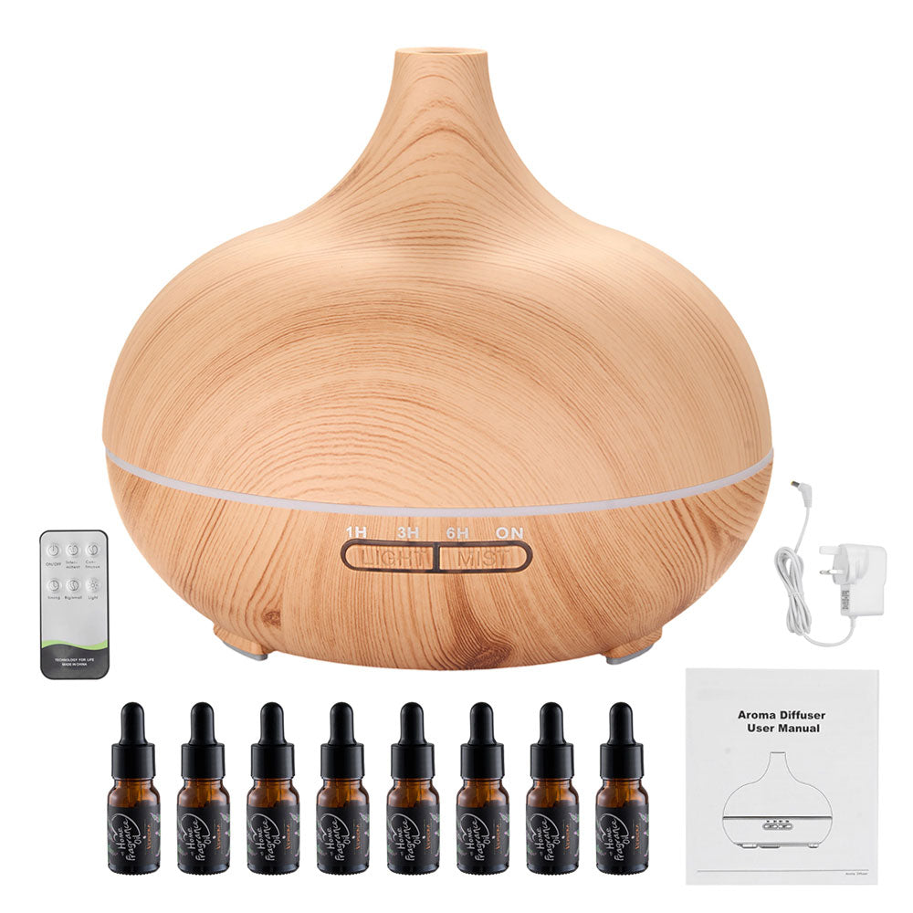 Wood Grain Ultrasonic Essential Oil Diffuser