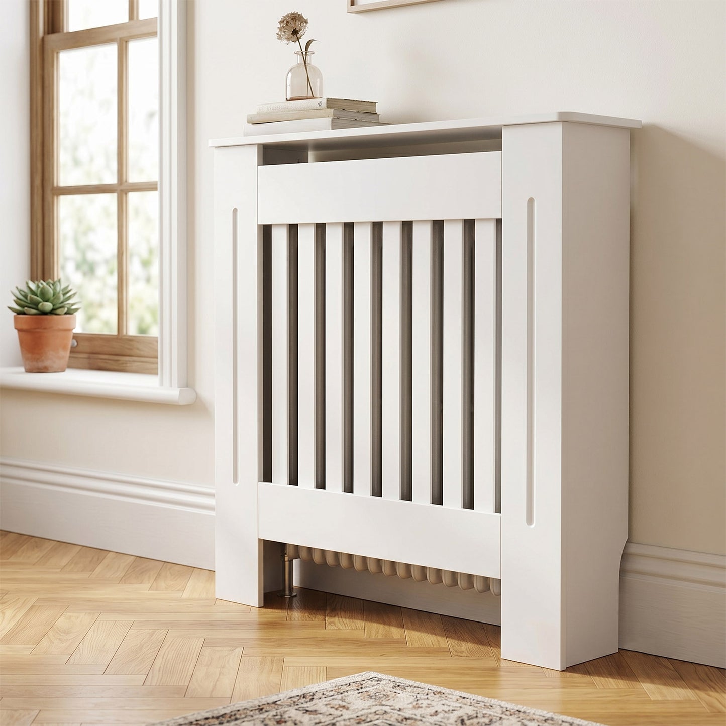 Modern Vertical Slat Radiator Cover
