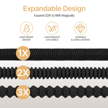 Expandable Garden Hose with Solid Brass Fittings