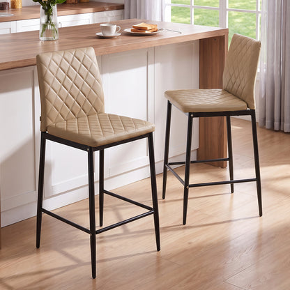 2PCS Upholstered Bar Stools