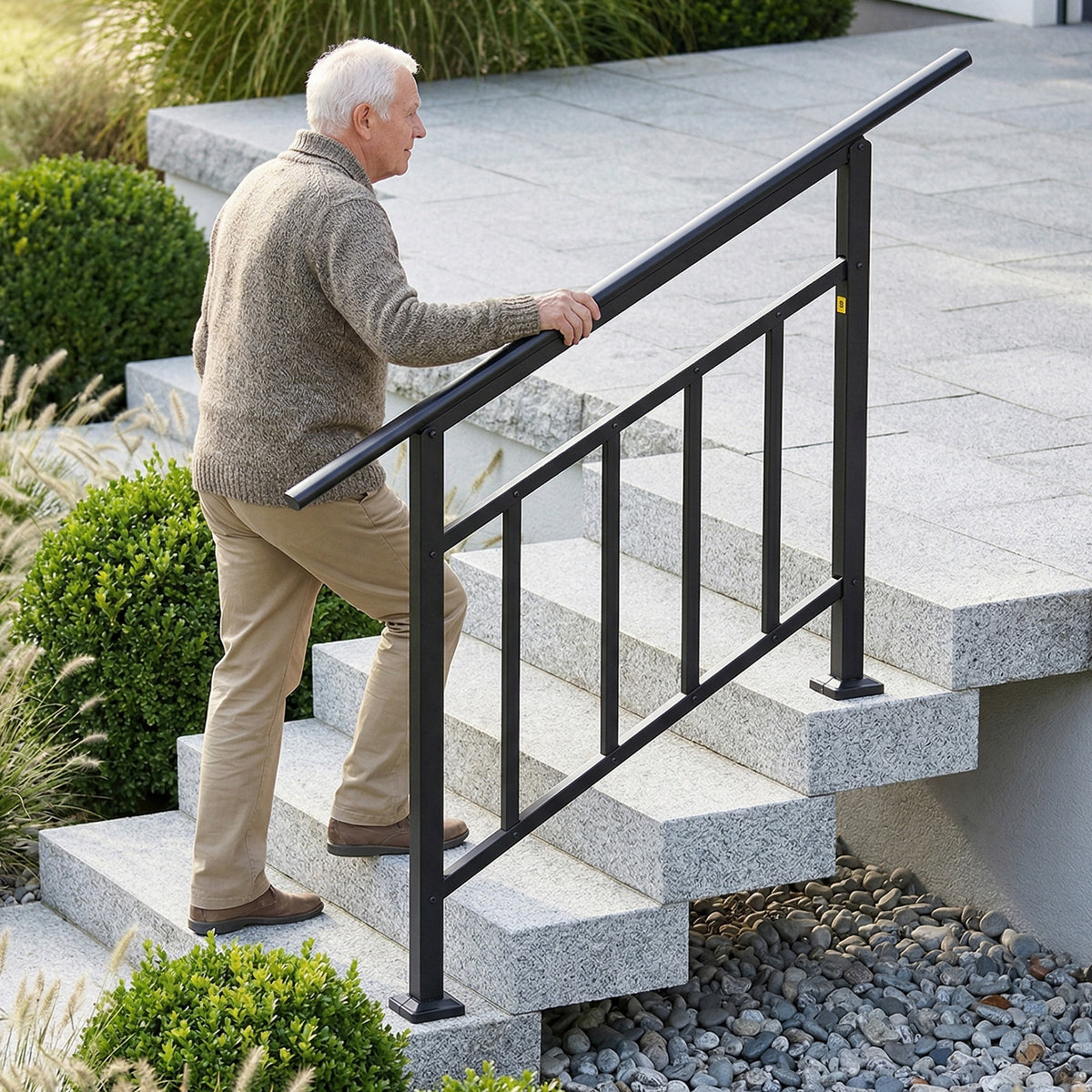 Adjustable Galvanised Steel Stair Handrail