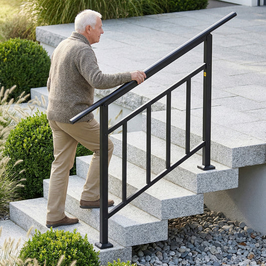 Adjustable Galvanised Steel Stair Handrail