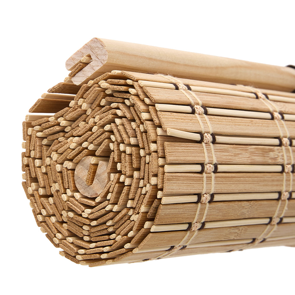 Natural Roll-Up Bamboo Blinds for Windows