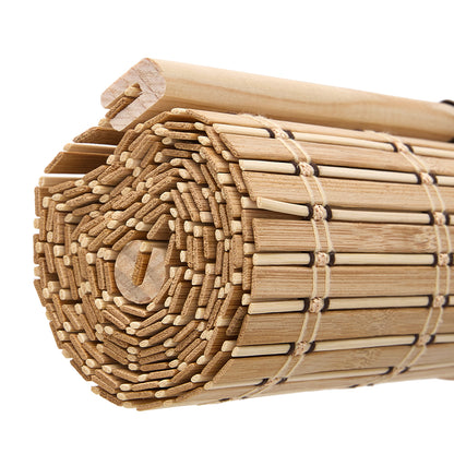 Natural Roll-Up Bamboo Blinds for Windows