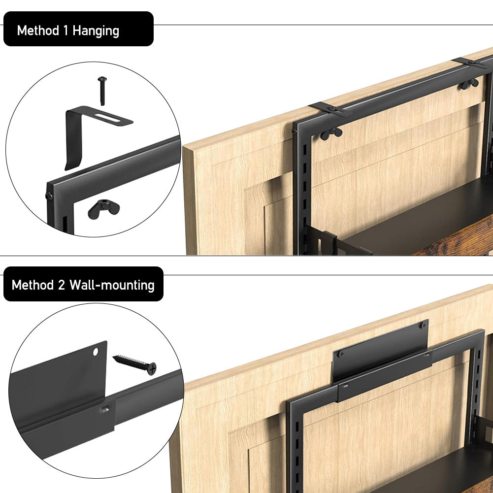 Steel and Wood Over-the-Door Kitchen Pantry Organizer