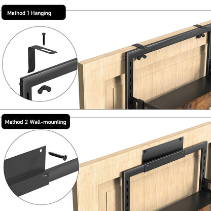 Steel and Wood Over-the-Door Kitchen Pantry Organizer