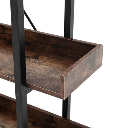 5 Tier Industrial Shelving Unit Bookcase Display Shelf