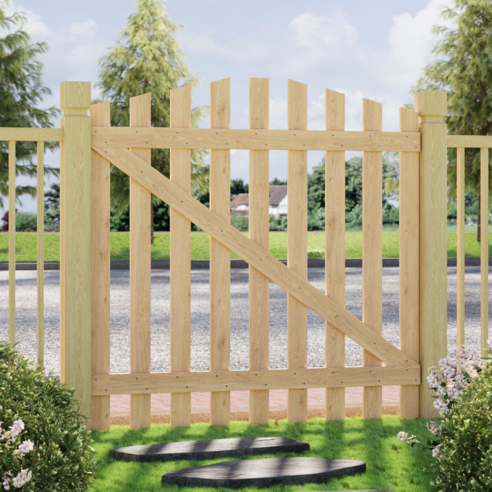 120x120cm Outdoor Wooden Garden Gate Fence Door