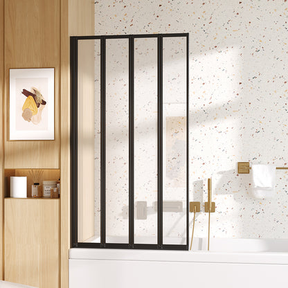 4 Panel Folding Over Bath Shower Screen