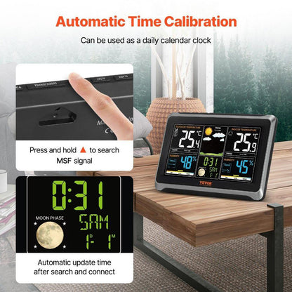 Wireless Colour Digital Display Weather Station with Outdoor Sensor