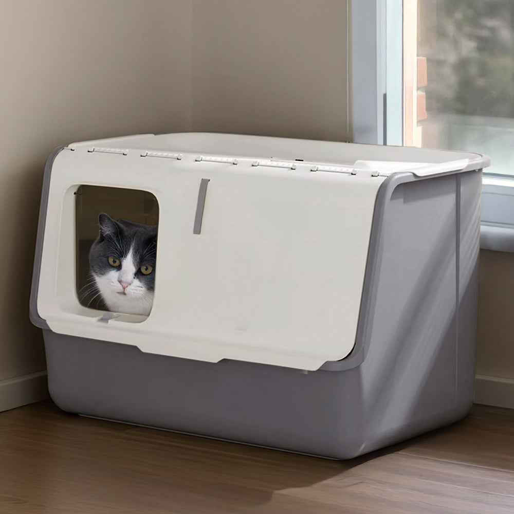 Large Hooded Cat Litter Box