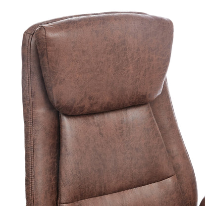 Adjustable High Back PU Office Chair with Armrests