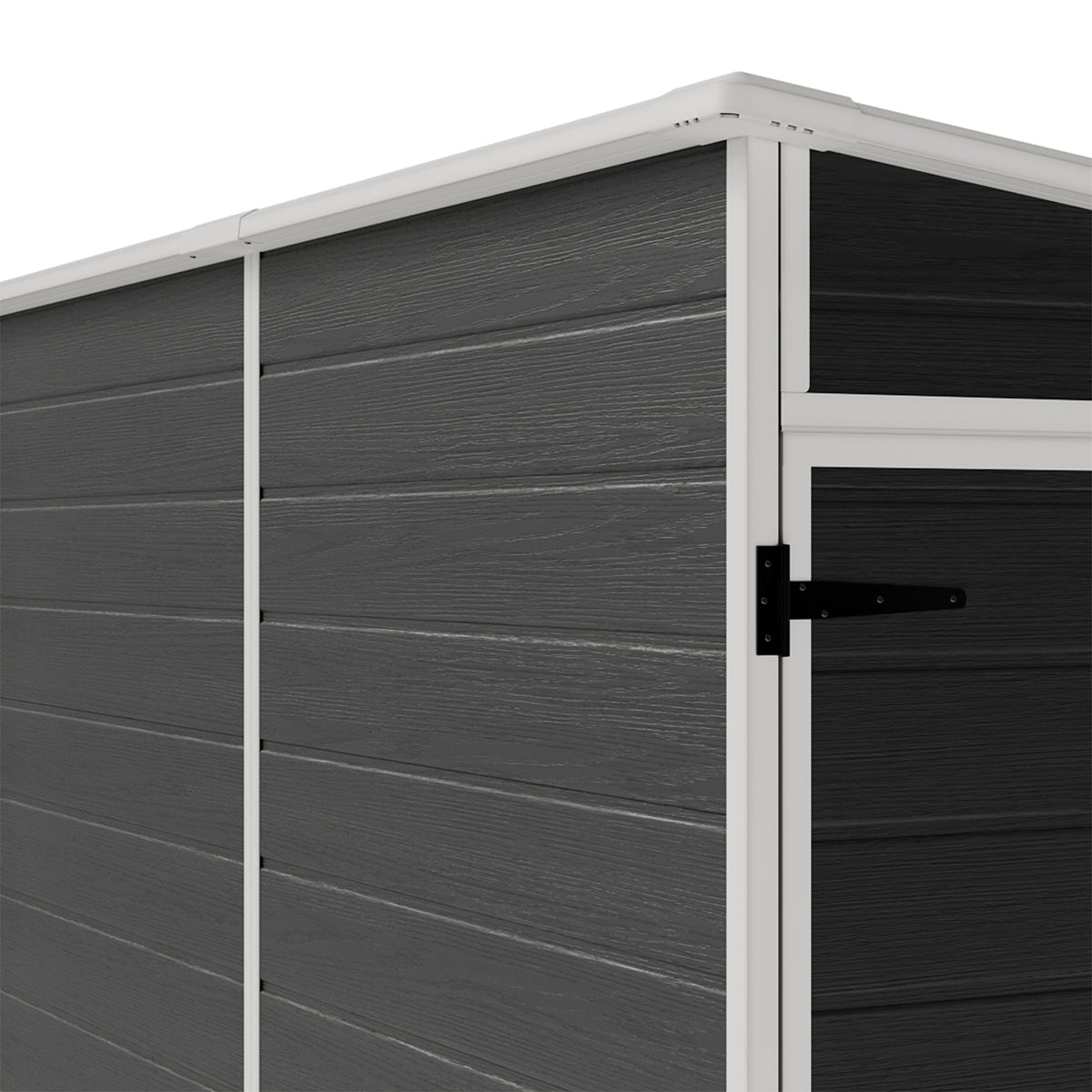 4 x 8 ft Plastic Garden Storage Shed with Pent Roof & Single Door