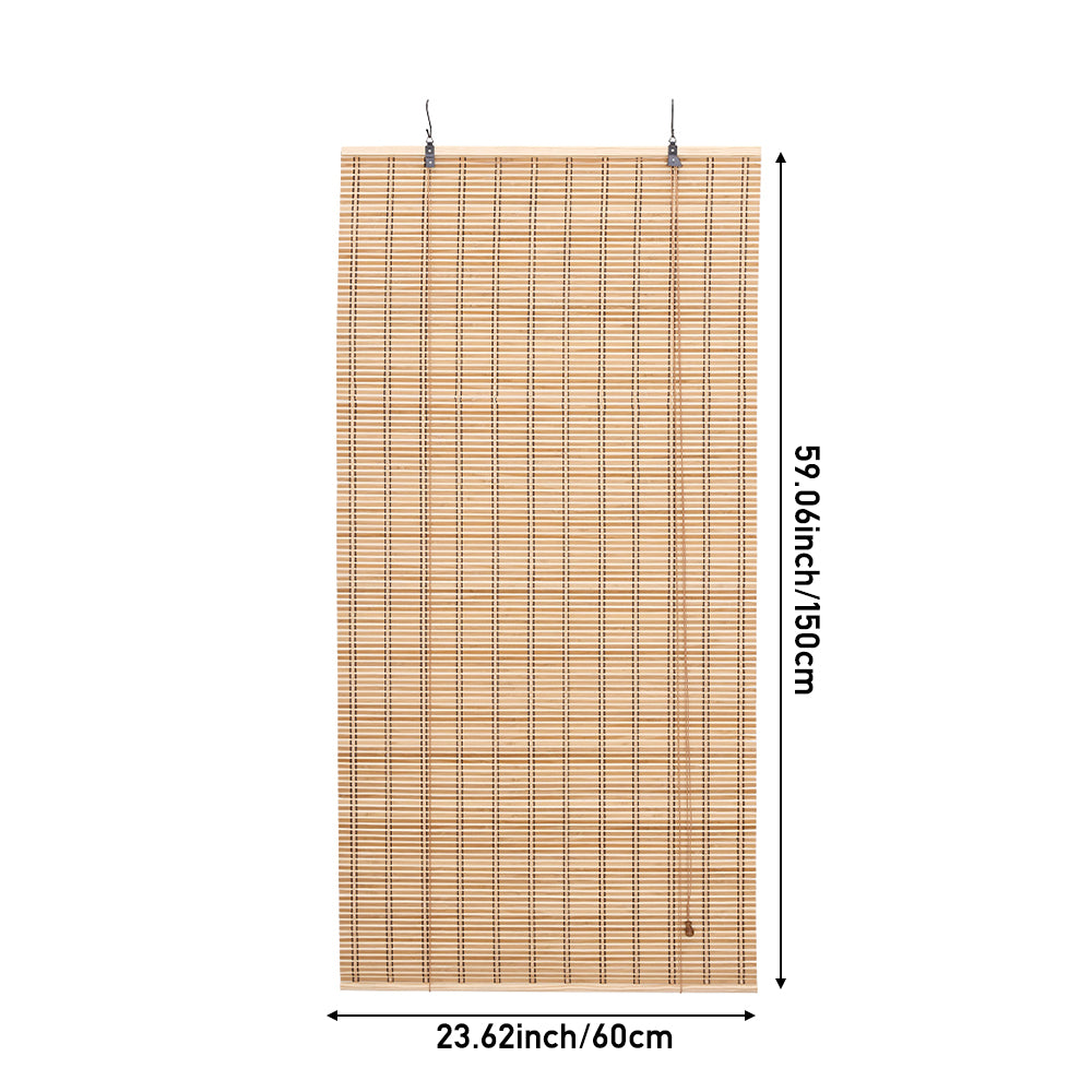 Natural Roll-Up Bamboo Blinds for Windows