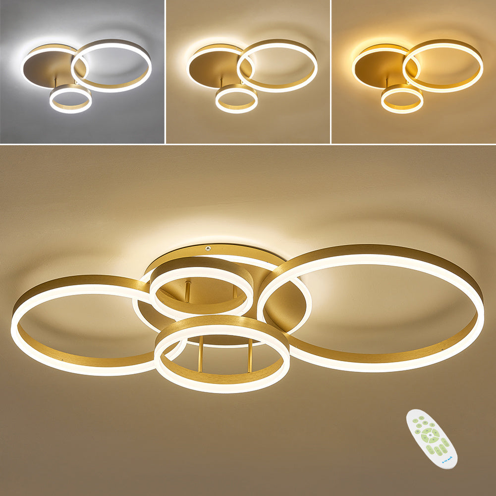 Classic Golden Loops Energy Efficient LED Ceiling Light