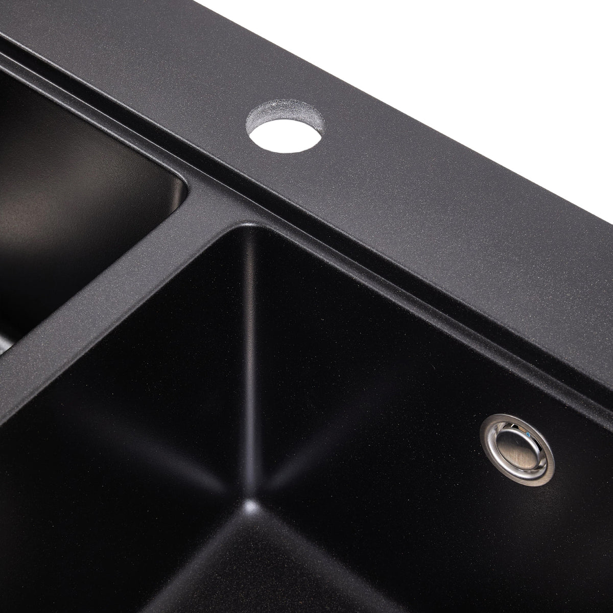 Modern Quartz Resin Composite Kitchen Sink with Waste Kit
