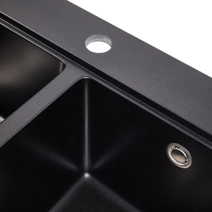 Modern Quartz Resin Composite Kitchen Sink with Waste Kit