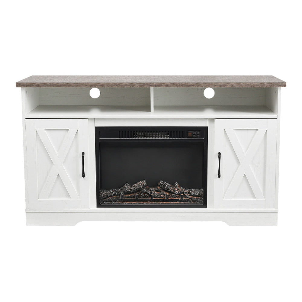 Insert Electric Fireplace TV Stand with Timer and Remote
