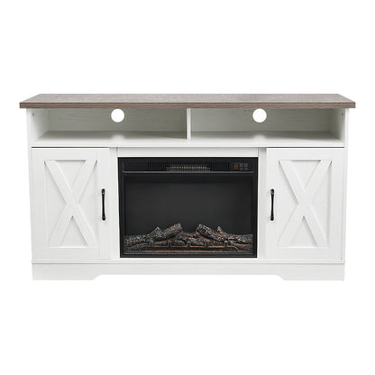 Insert Electric Fireplace TV Stand with Timer and Remote
