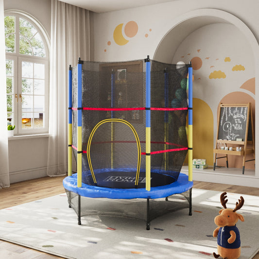 160CM Height Outdoor Kids Trampoline with Safety Net
