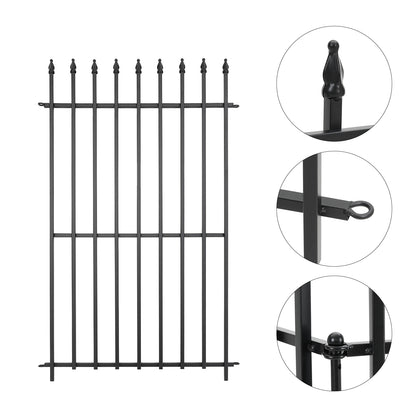 5-Pack Decorative Metal Garden Fence Panels