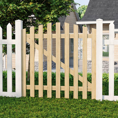 120x120cm Outdoor Wooden Garden Gate Fence Door