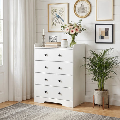 4-Drawer Particle Board Storage Cabinet Chest of Drawers
