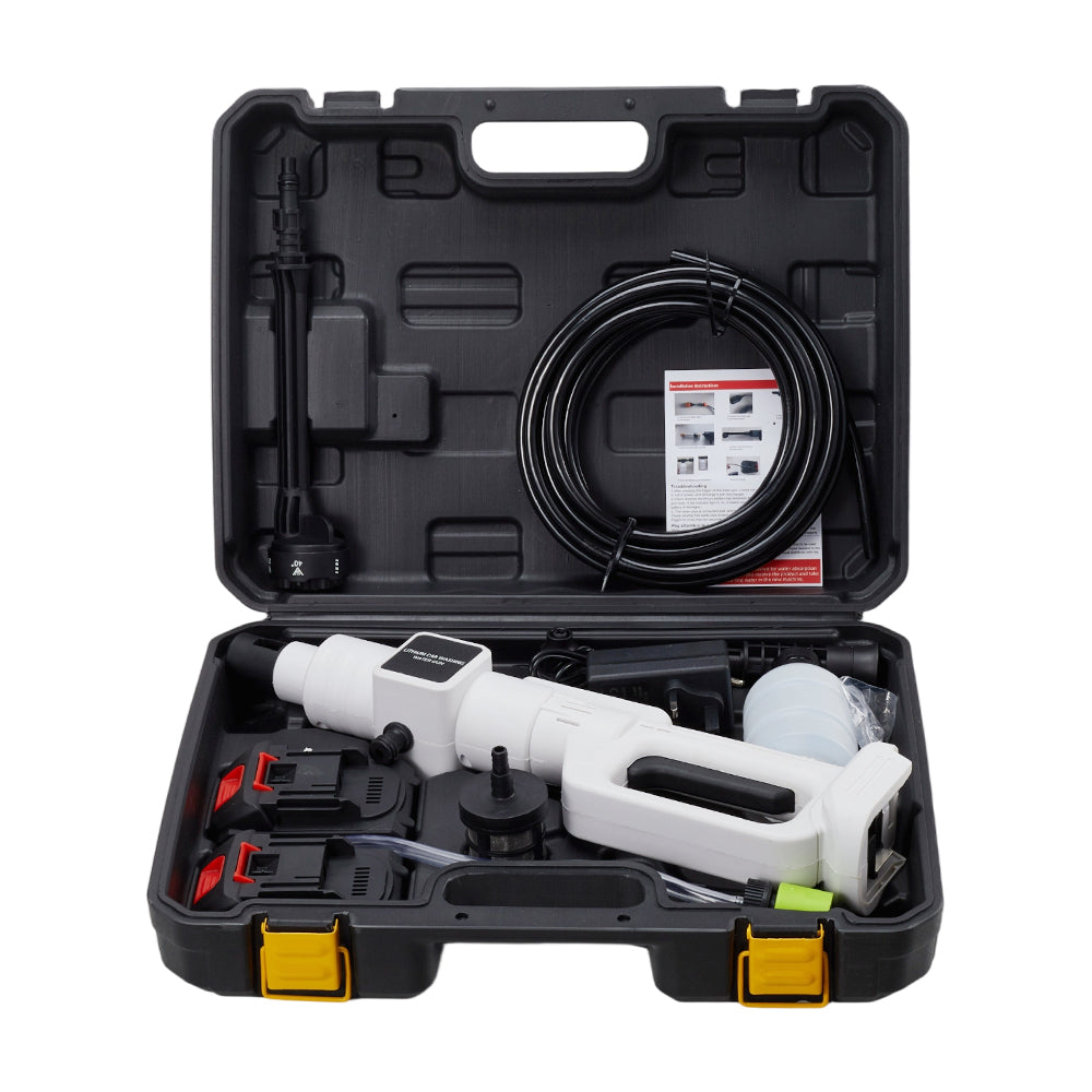 21V Cordless Handheld Pressure Washer Cleaner with 2 Batteries