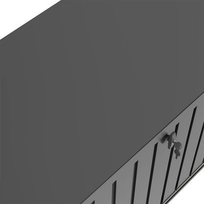 400L Metal Outdoor Storage Box with Lockable Lid
