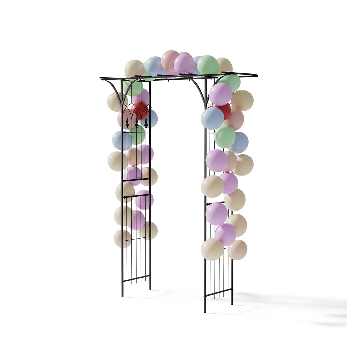 Black Metal Garden Arch Trellis
