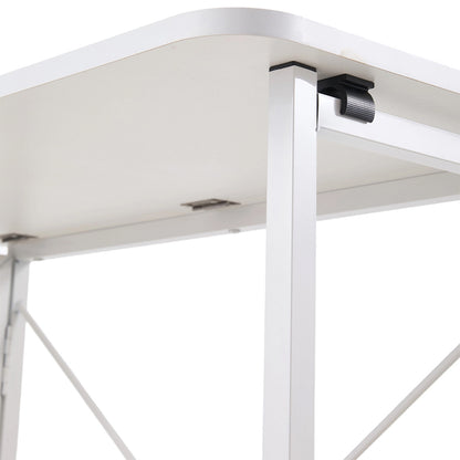 Folding Office Desk with Casters