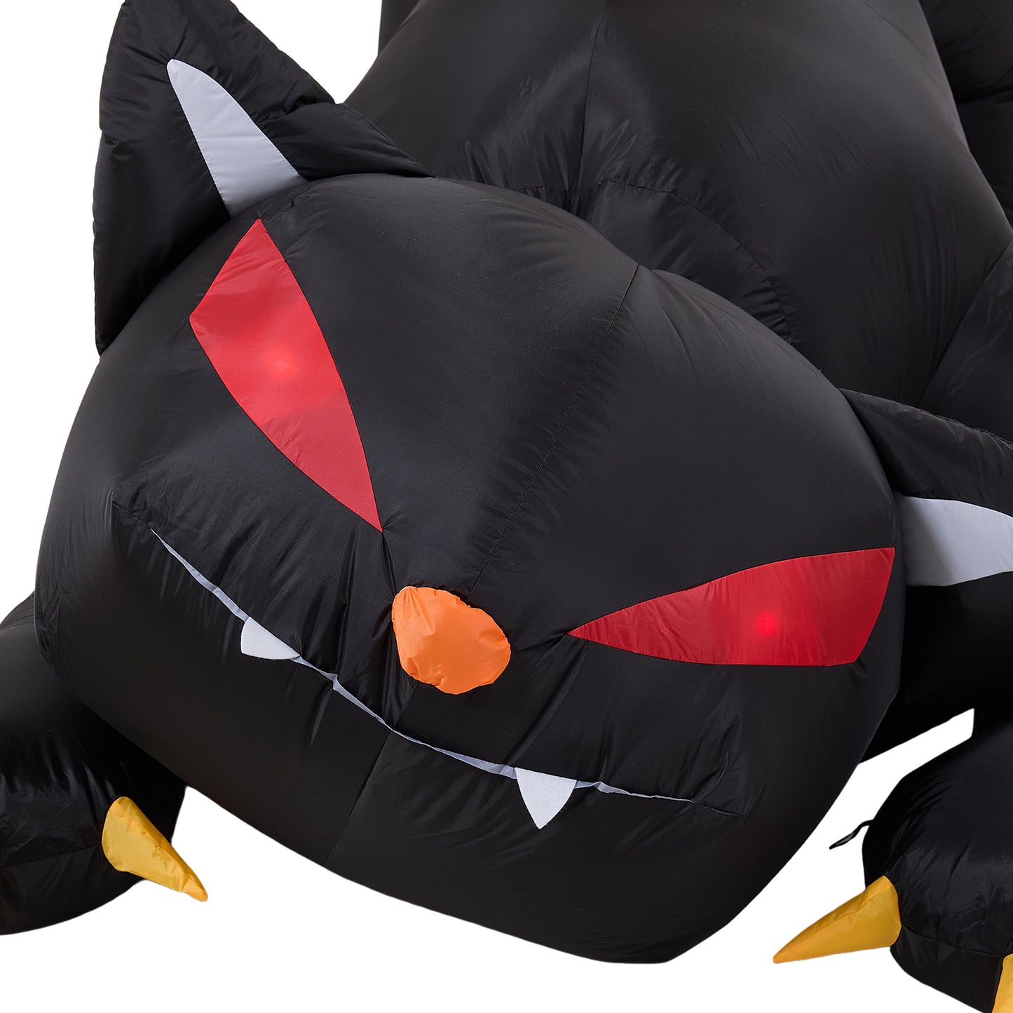 110cm Blow-Up Halloween Black Cat Inflatable Decoration with Built-in LED Lights