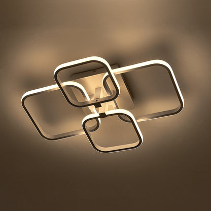 4/6/8 Heads Contemporary LED Energy-efficient Light-adjusted Semi Flush Ceiling Light