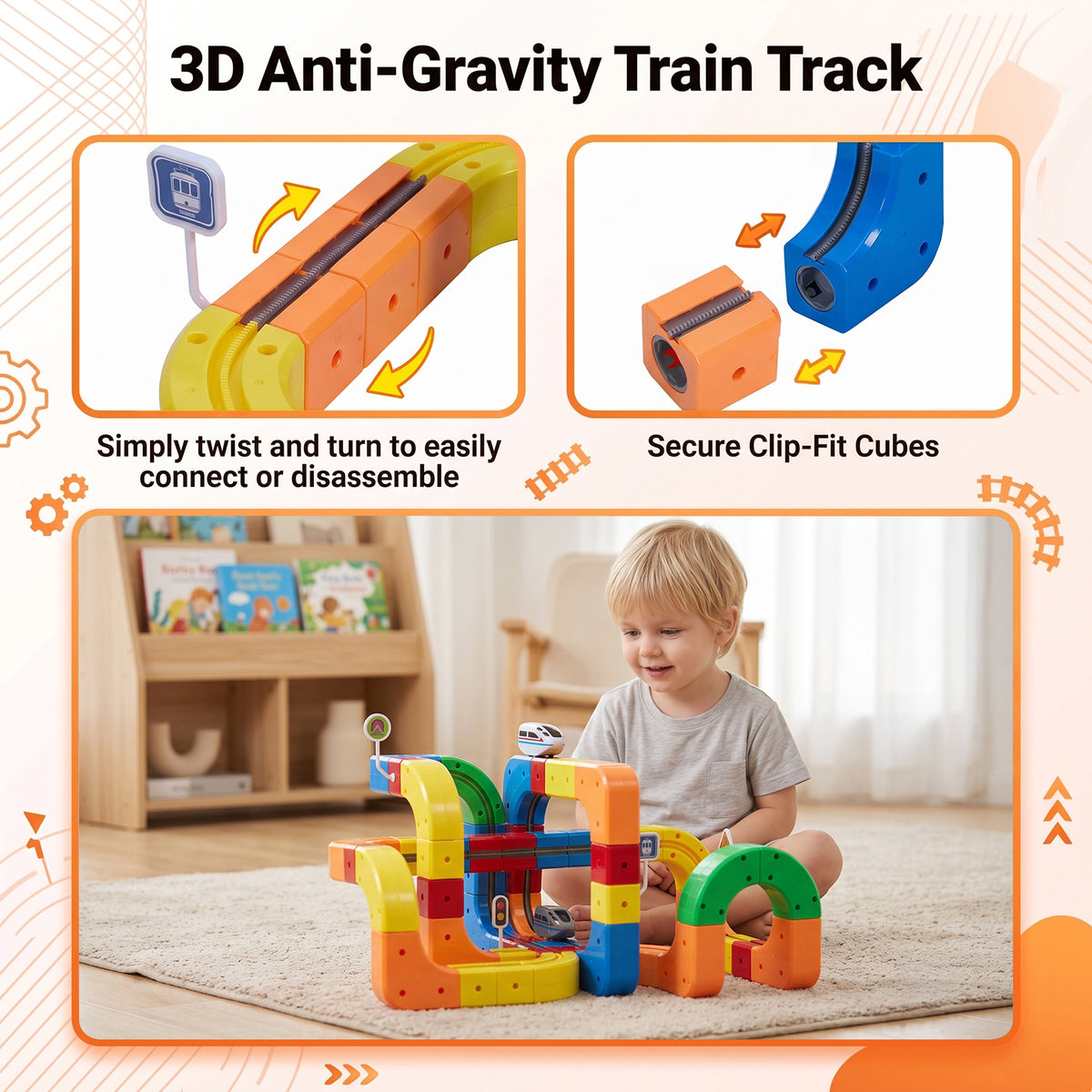 Electric Train Set for Kids