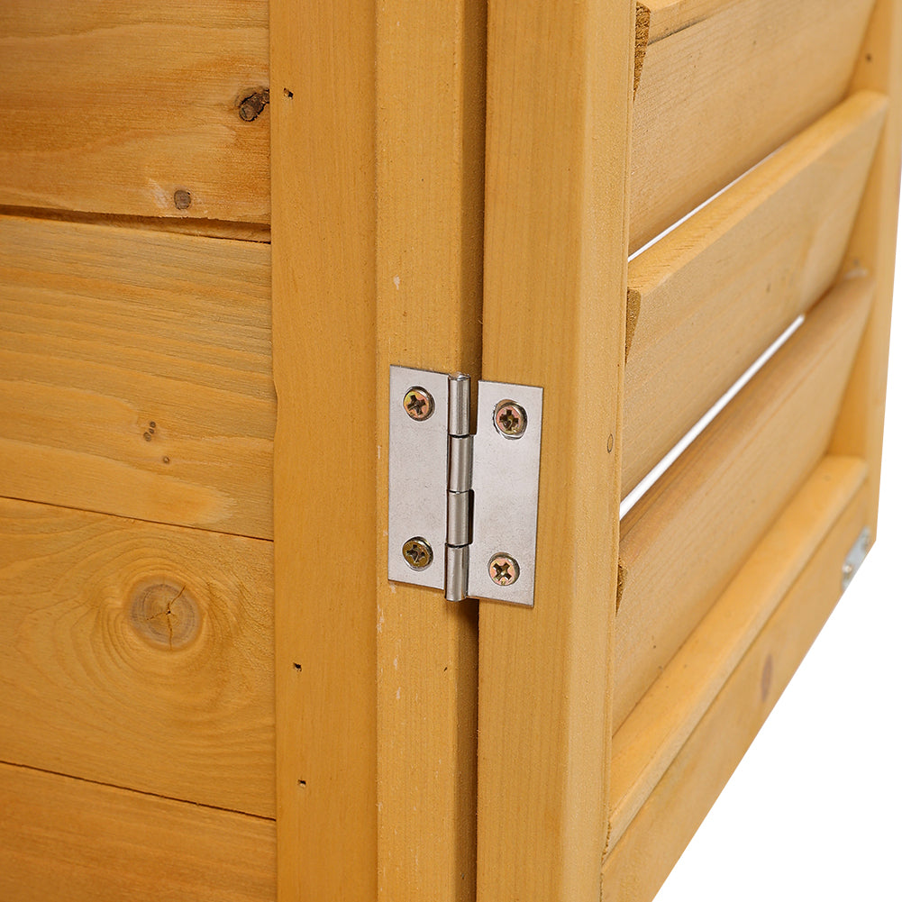 Outdoor Solid Wood Storage Cabinet