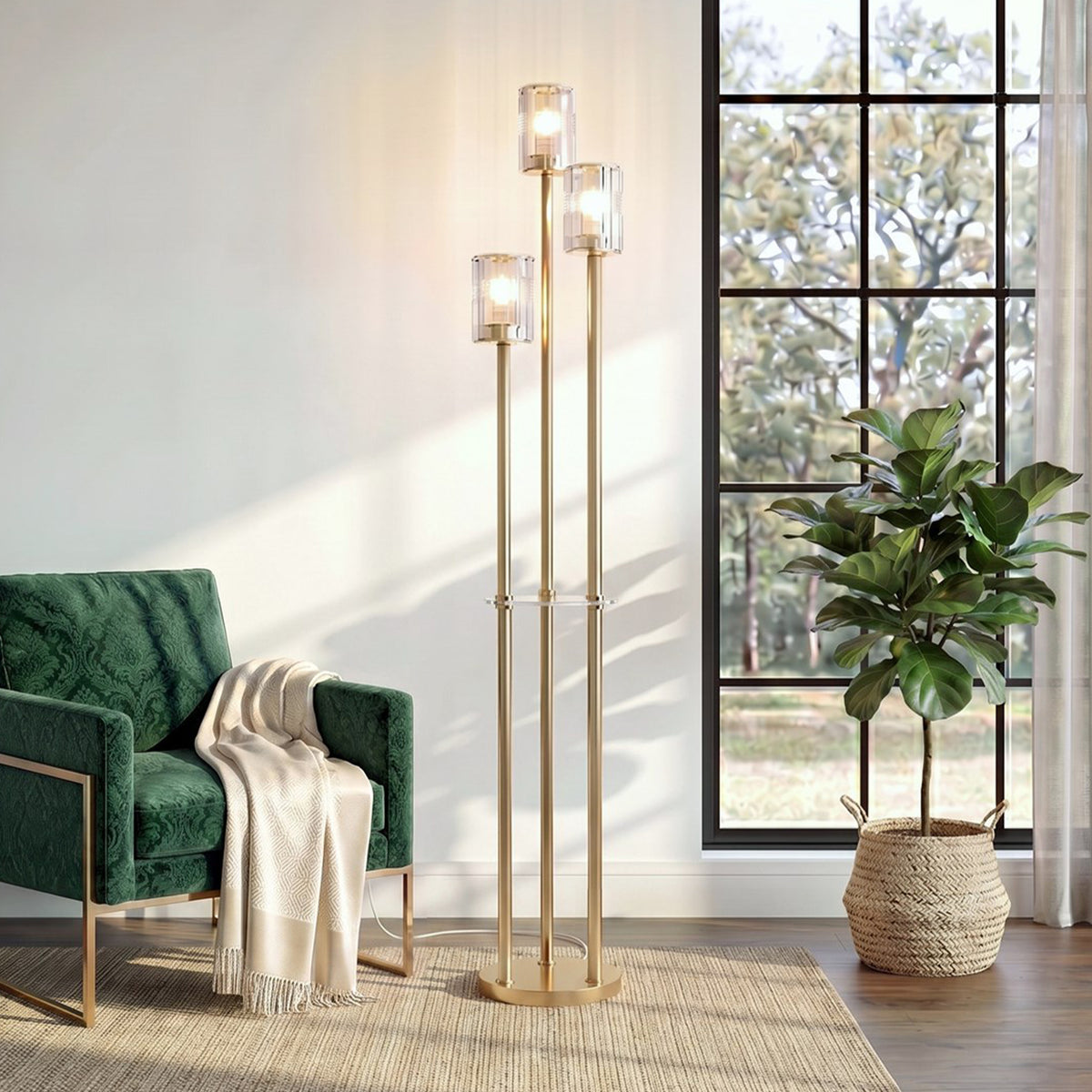 Modern Floor Lamp with Foot Switch