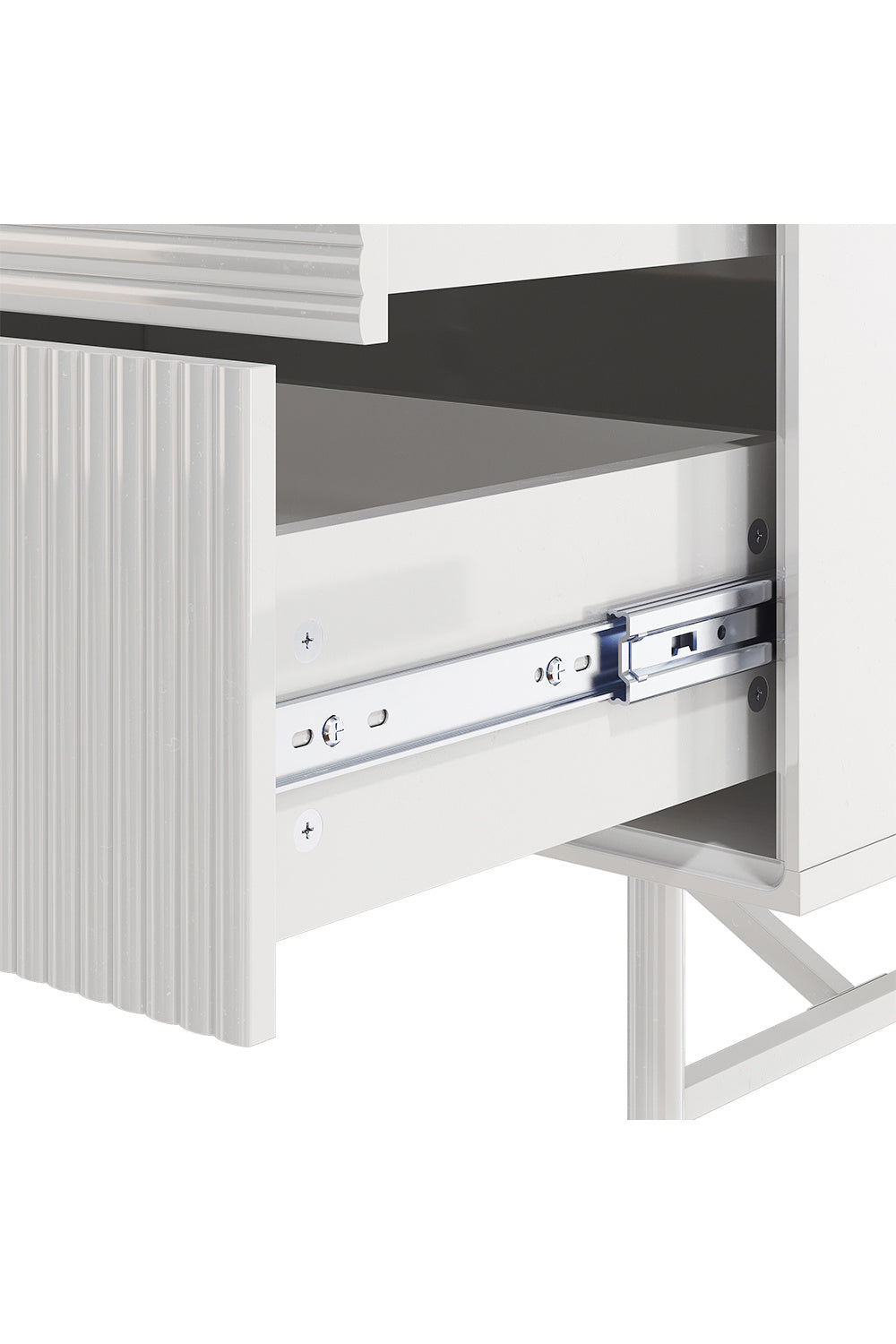3-Tier Bedroom Striped Storage Cabinet