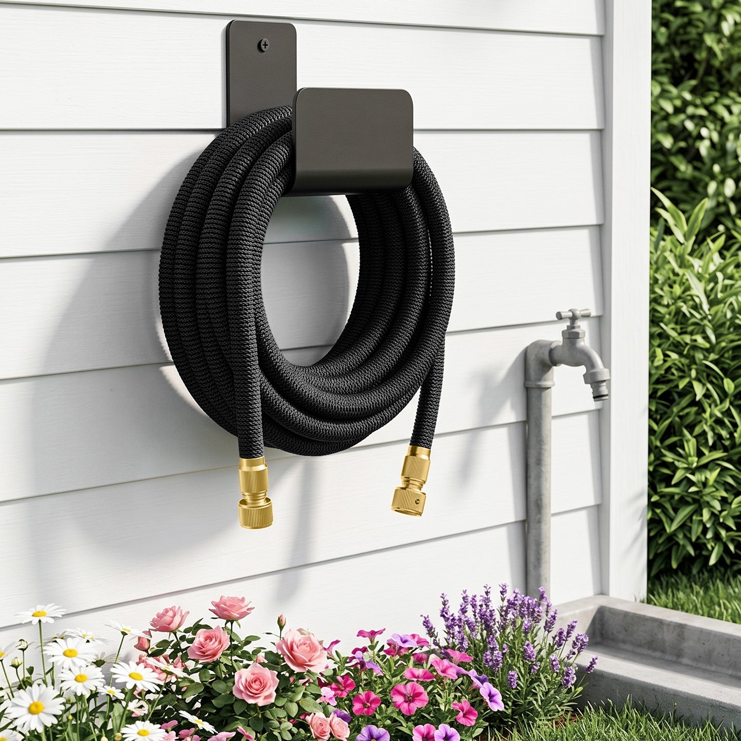 Expandable Garden Hose with Solid Brass Fittings