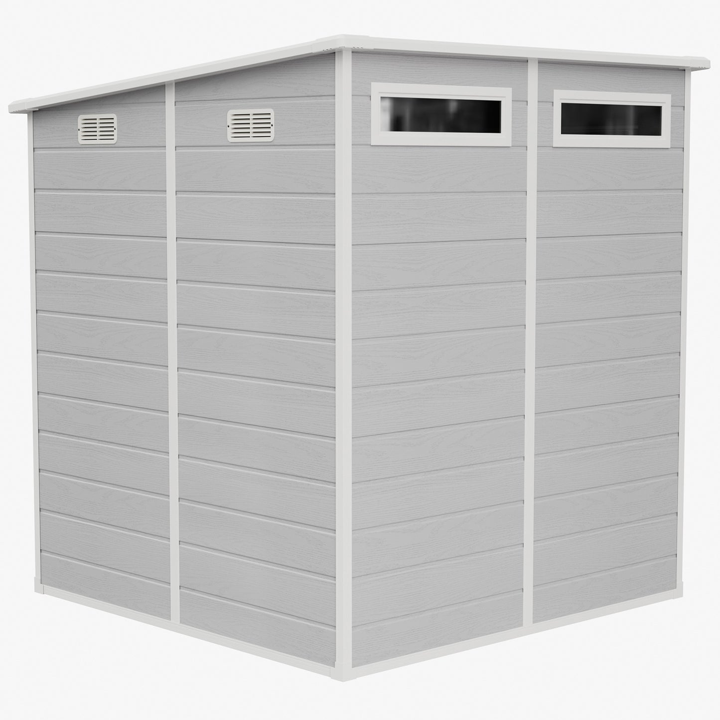 6x6 FT Pent Roof Garden Storage Shed