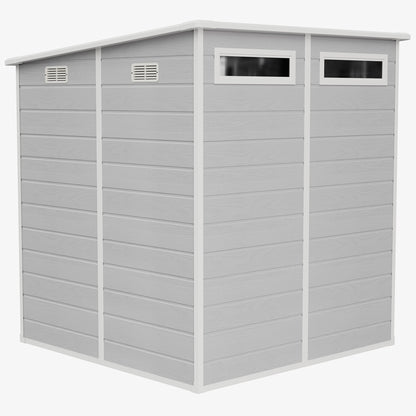 6x6 FT Pent Roof Garden Storage Shed