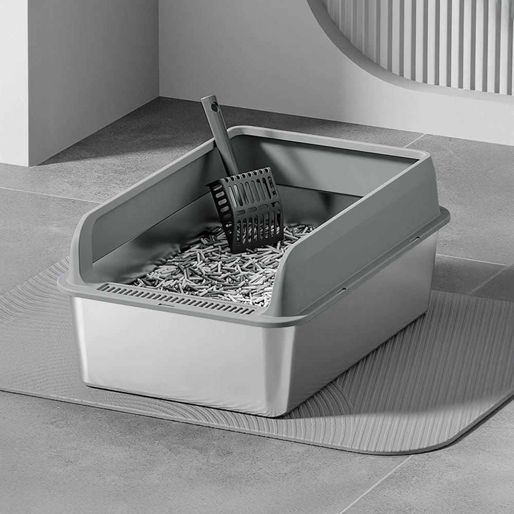 Semi-Closed Anti-Splash Cat Litter Box Pet Toilet