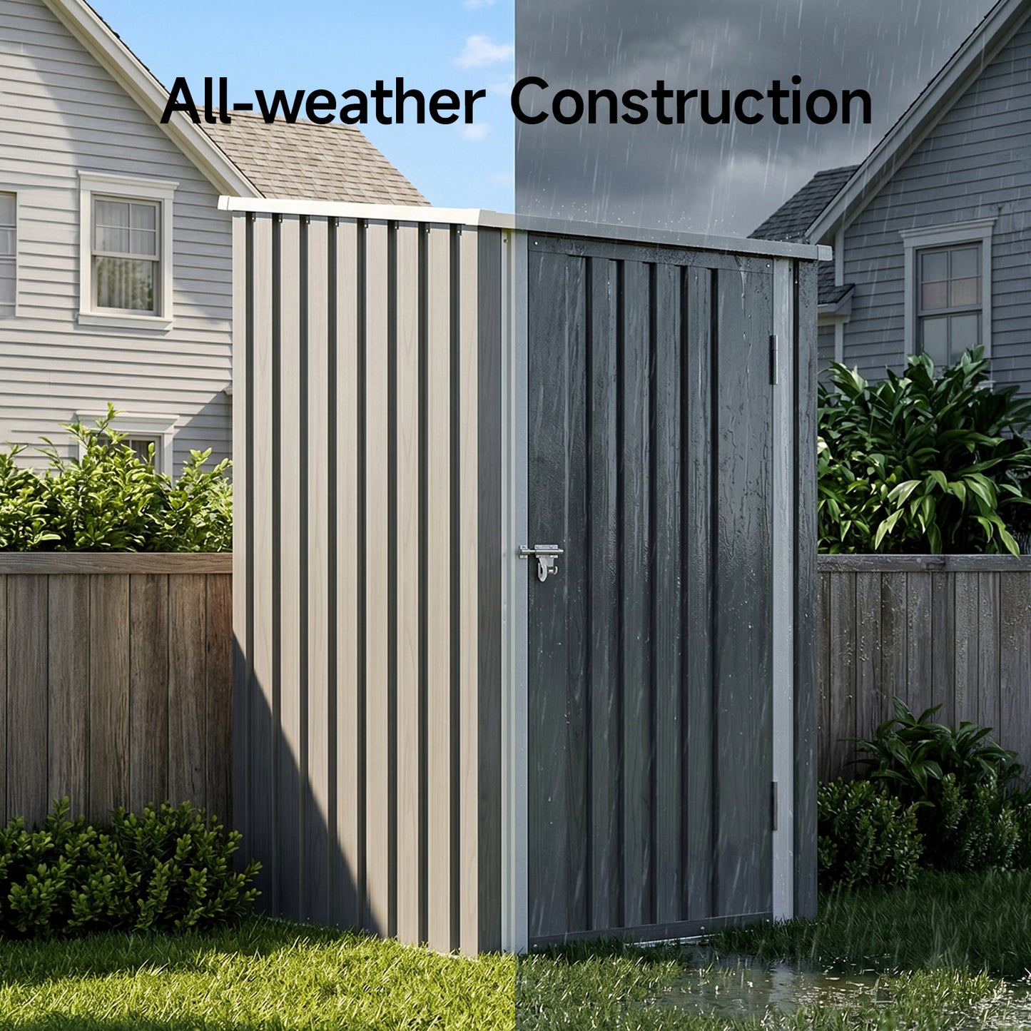 3 x 3FT Outdoor Metal Garden Storage Shed