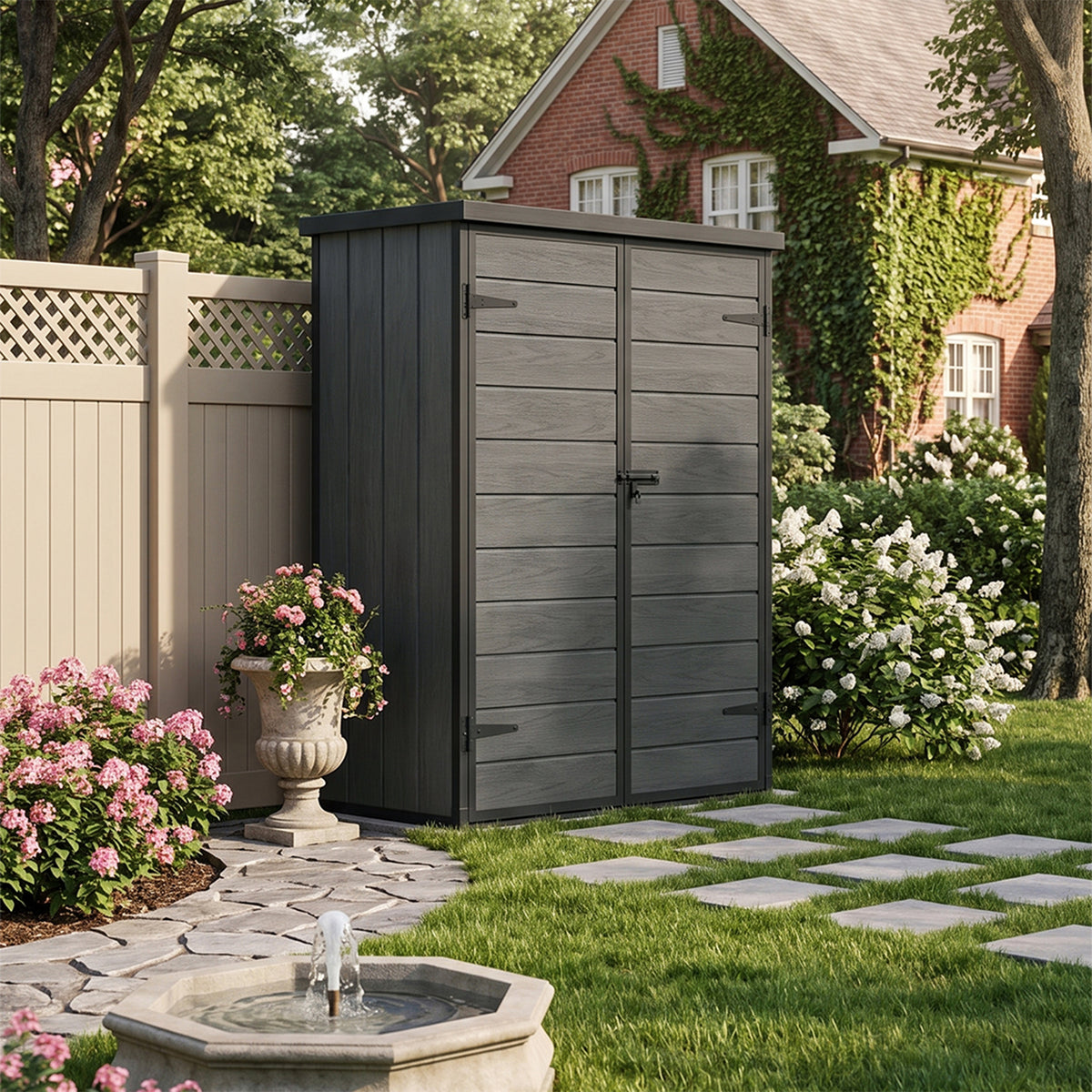 5x3 FT Outdoor Garden Tool Storage Shed