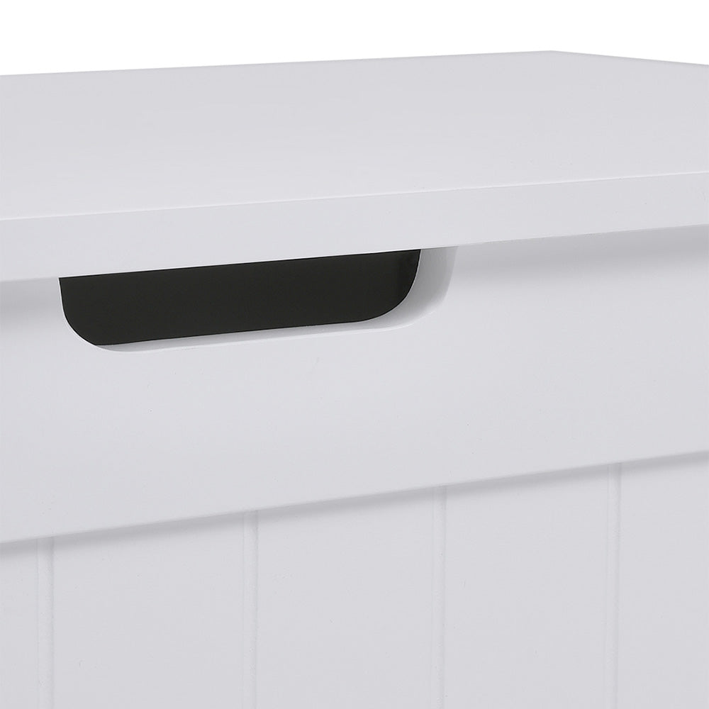 White Wooden Storage Chest Organiser Box