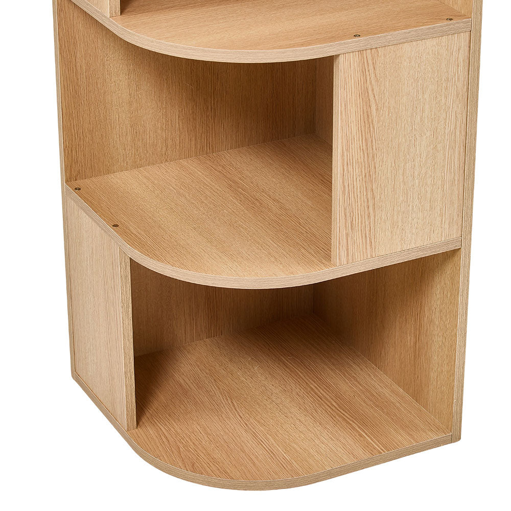 6-Tier Wooden Corner Storage Shelf