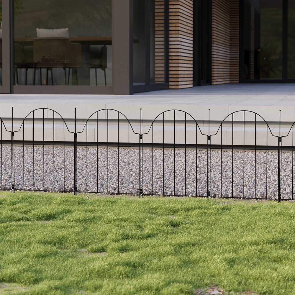 10Pcs Metal Garden Fences