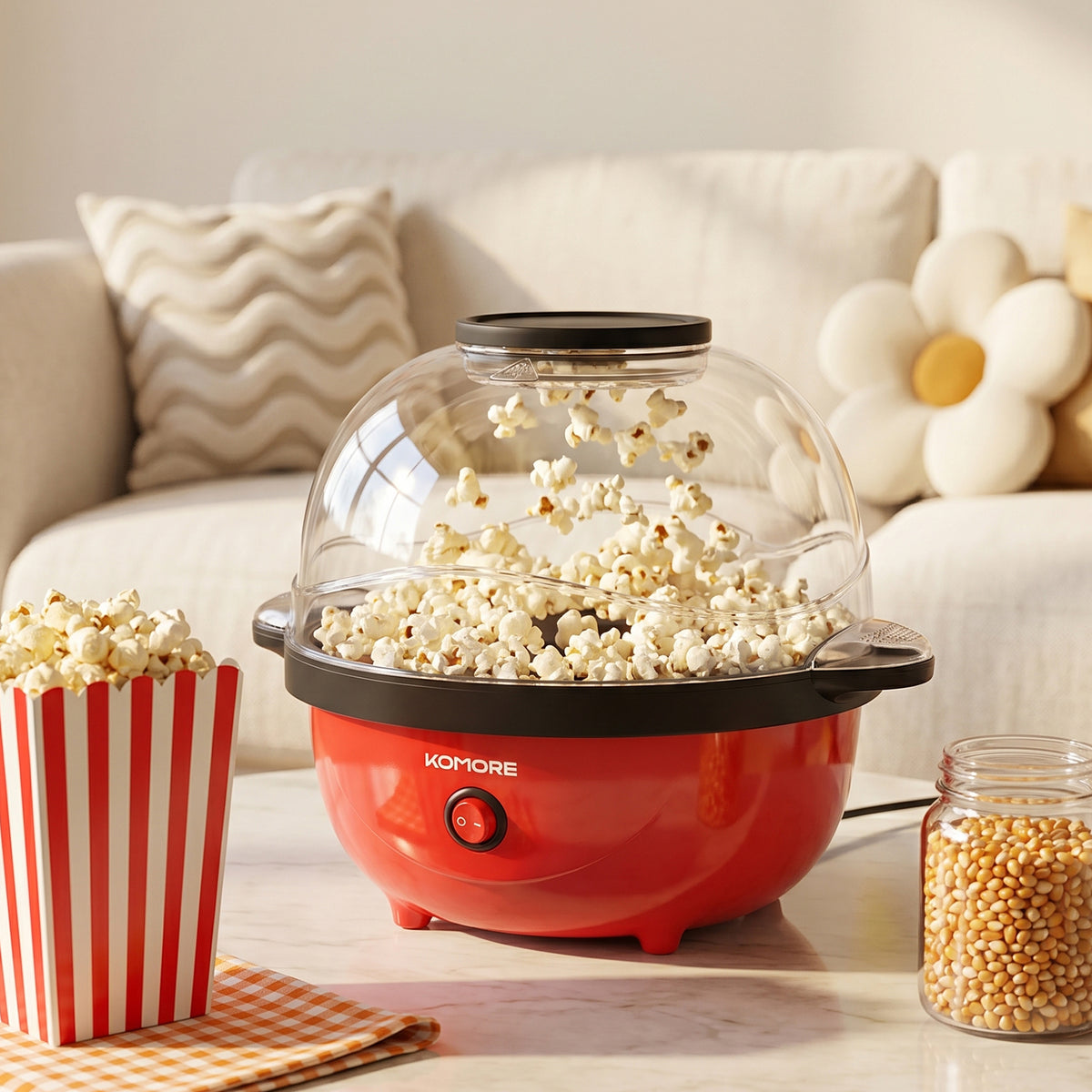 650W Electric Popcorn Maker Machine