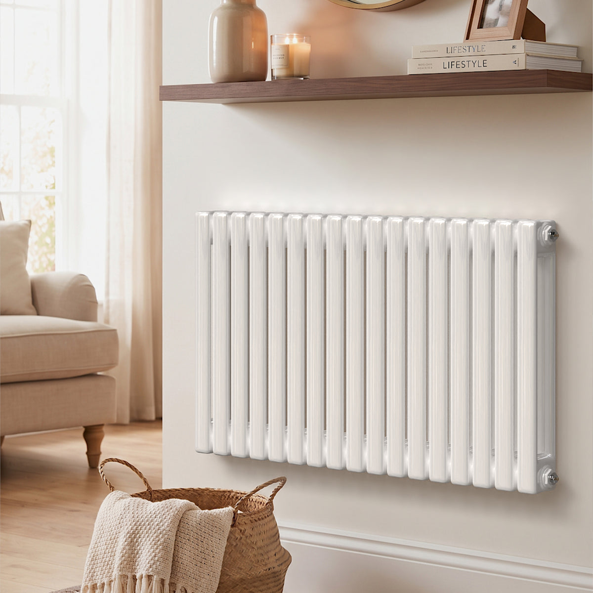 5626 BTU Horizontal Double Column Radiator